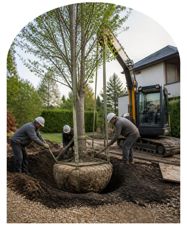 Посадка крупномеров в Елизове по цене от 8609 р. | Метпроект-Лзв